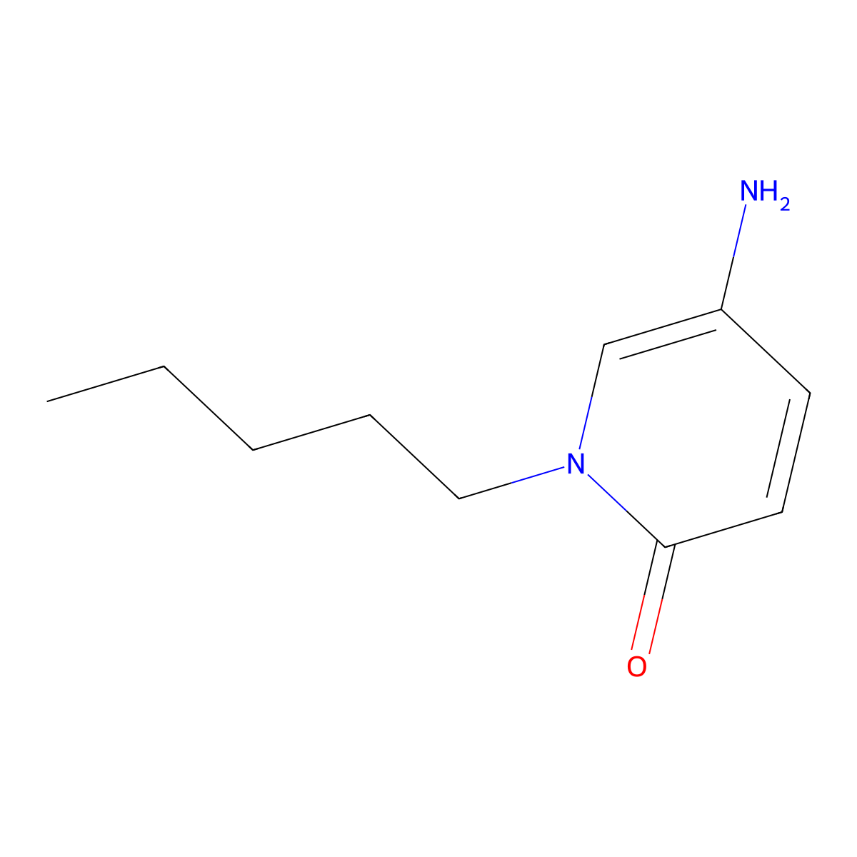 5-Amino-1-pentyl-1,2-dihydropyridin-2-one molecular structure, CAS 1016699-09-4
