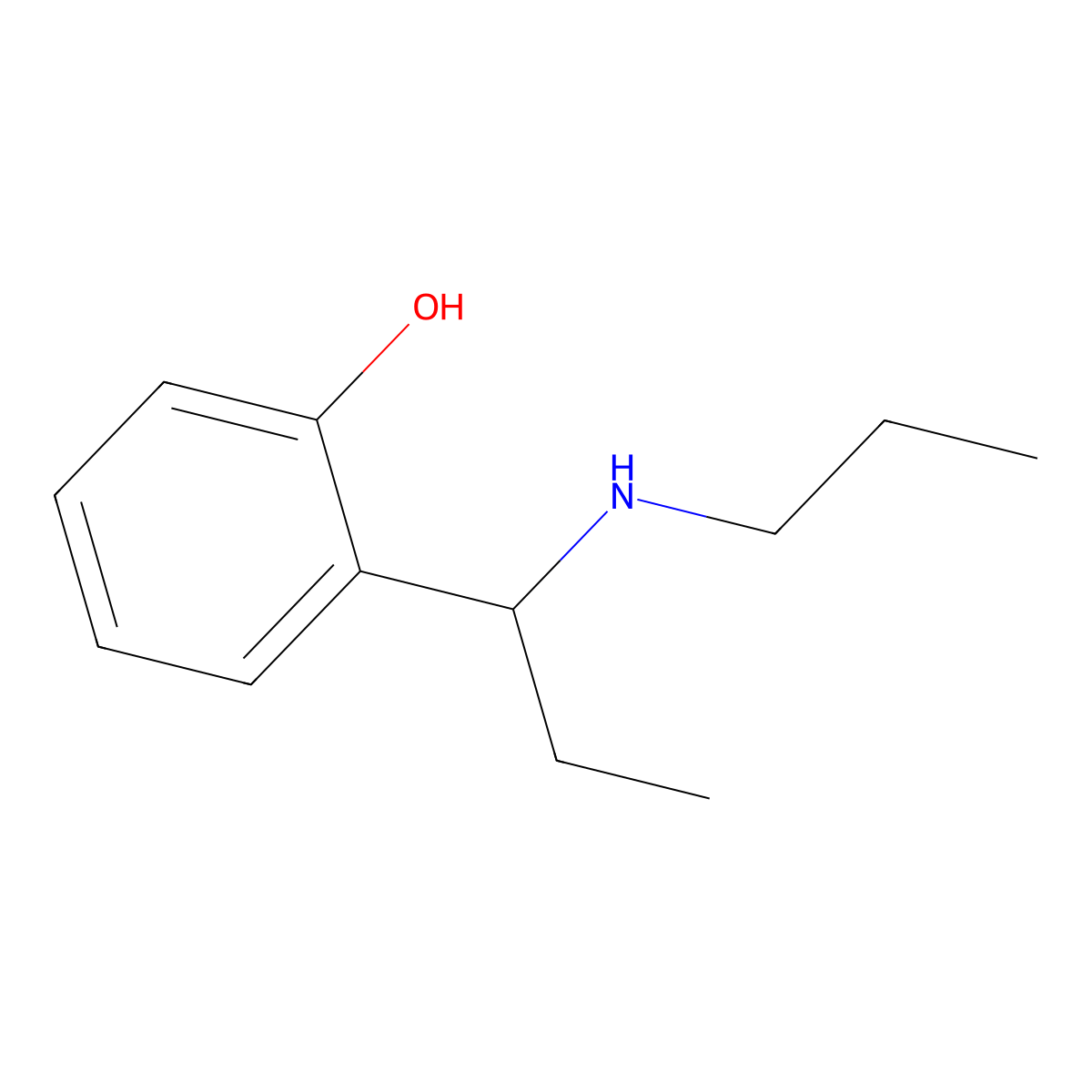 2-[1-(Propylamino)propyl]phenol molecular structure, CAS 1016700-04-1