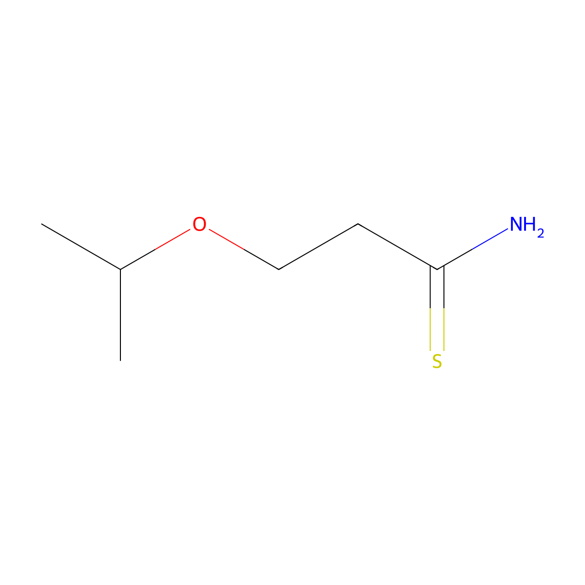 3-Isopropoxypropanethioamide molecular structure, CAS 1016702-17-2