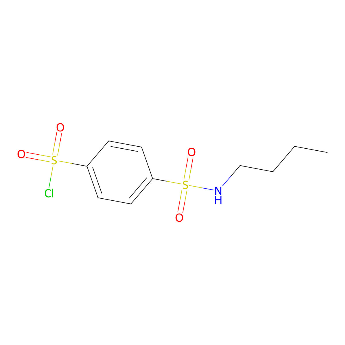 4-(Butylsulfamoyl)benzene-1-sulfonyl chloride molecular structure, CAS 1016702-60-5