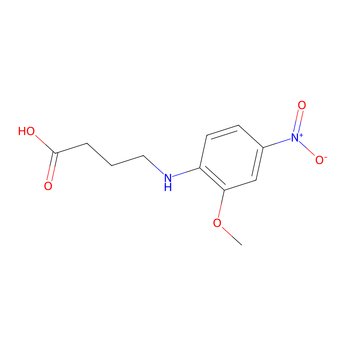 4-[(2-Methoxy-4-nitrophenyl)amino]butanoic acid molecular structure, CAS 1016703-35-7
