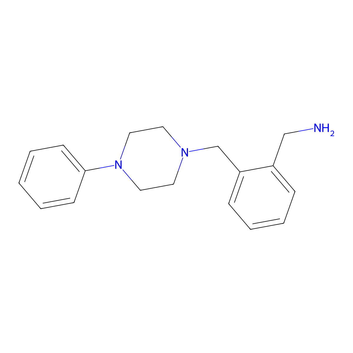 1-(2-((4-Phenylpiperazin-1-yl)methyl)phenyl)methanamine molecular structure, CAS 1016703-42-6