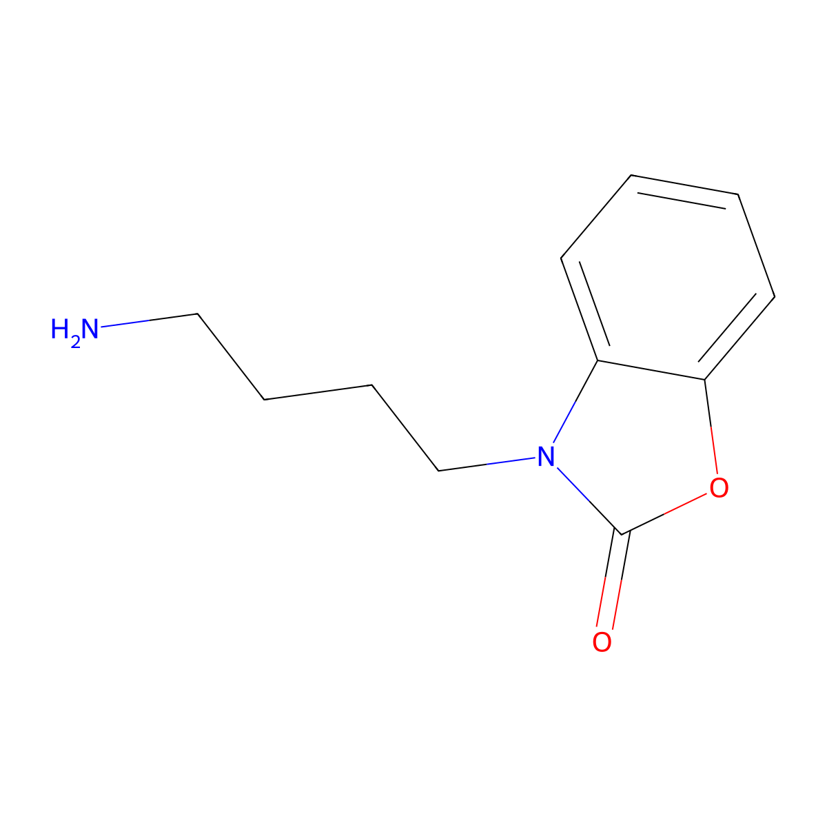 3-(4-Aminobutyl)-2,3-dihydro-1,3-benzoxazol-2-one molecular structure, CAS 1016704-18-9