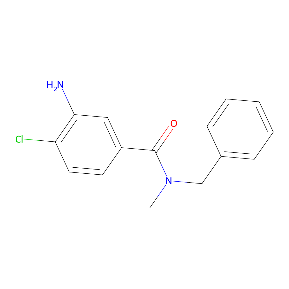 3-amino-N-benzyl-4-chloro-N-methylbenzamide molecular structure, CAS 1016704-57-6
