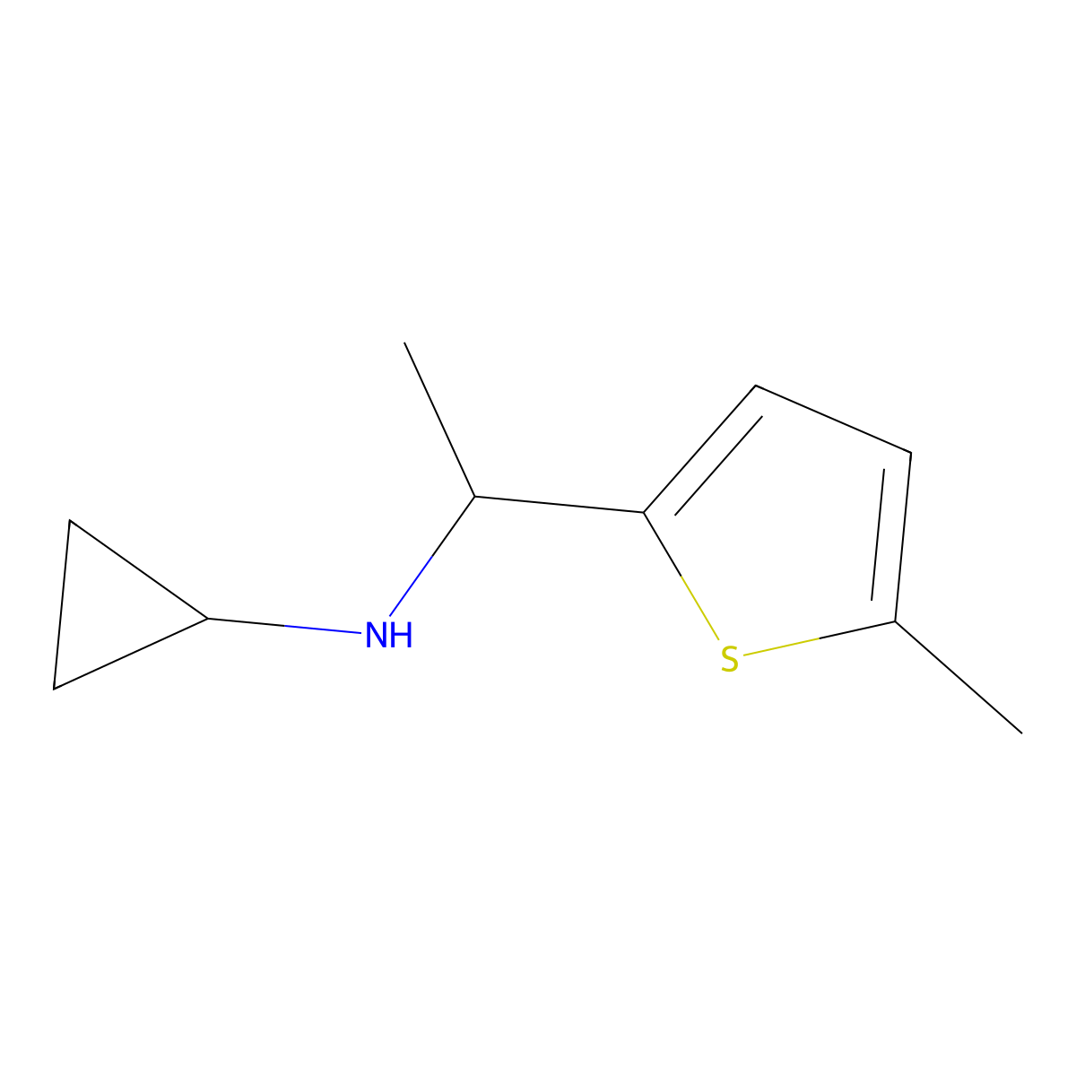 N-[1-(5-Methylthiophen-2-YL)ethyl]cyclopropanamine molecular structure, CAS 1016704-84-9
