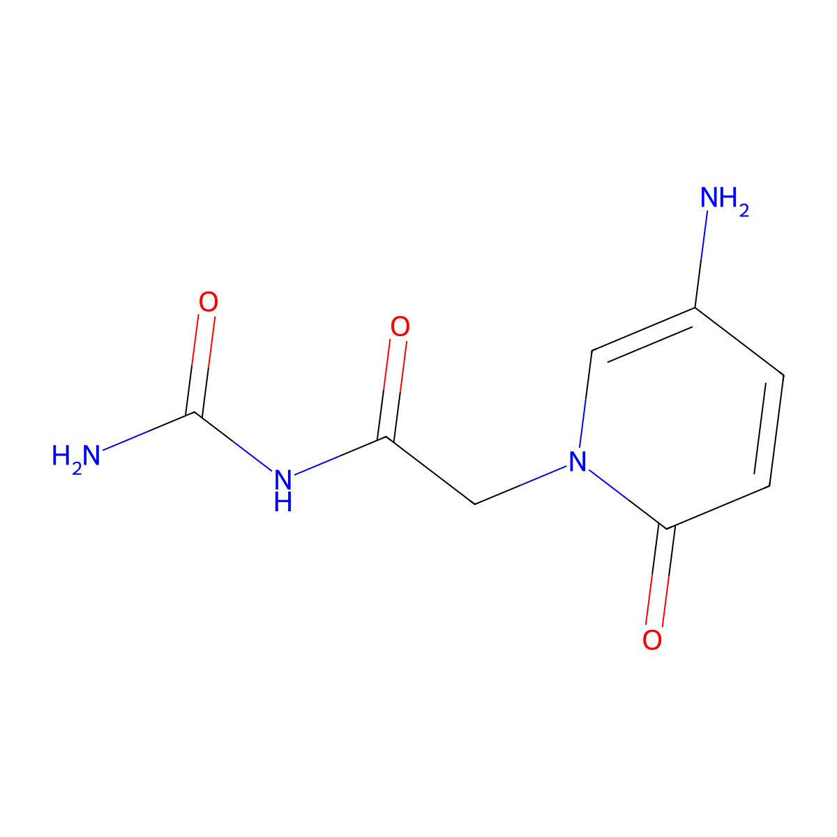 2-(5-Amino-2-oxopyridin-1(2h)-yl)-N-carbamoylacetamide molecular structure, CAS 1016705-34-2
