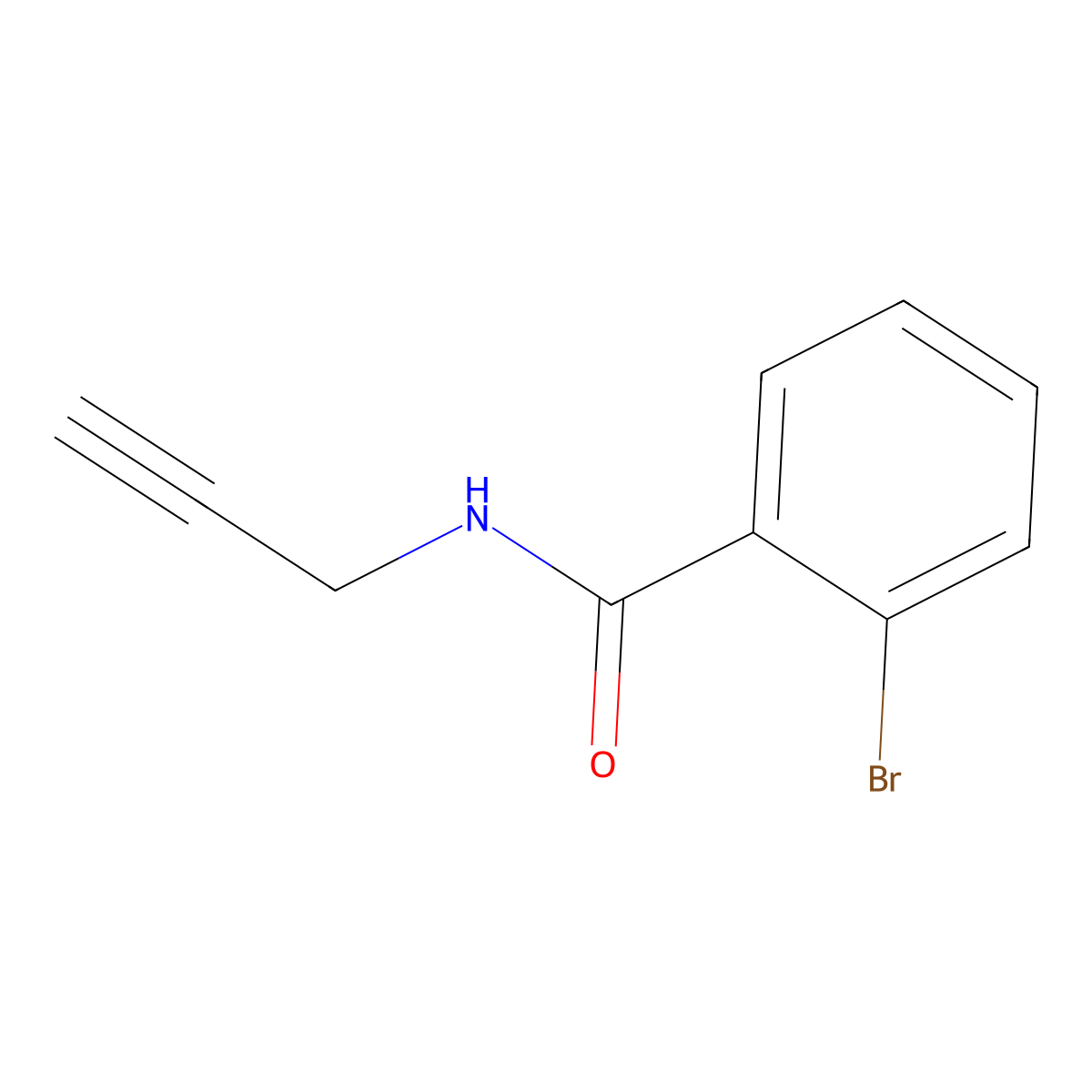 2-Bromo-N-(prop-2-YN-1-YL)benzamide molecular structure, CAS 1016705-85-3