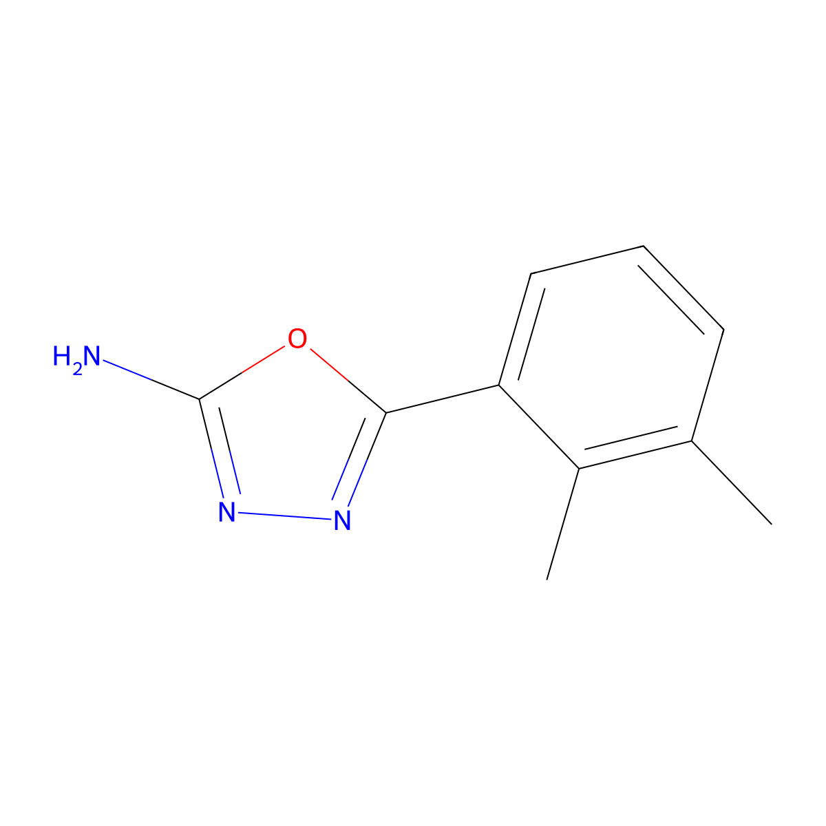 5-(2,3-Dimethylphenyl)-1,3,4-oxadiazol-2-amine molecular structure, CAS 1016705-98-8