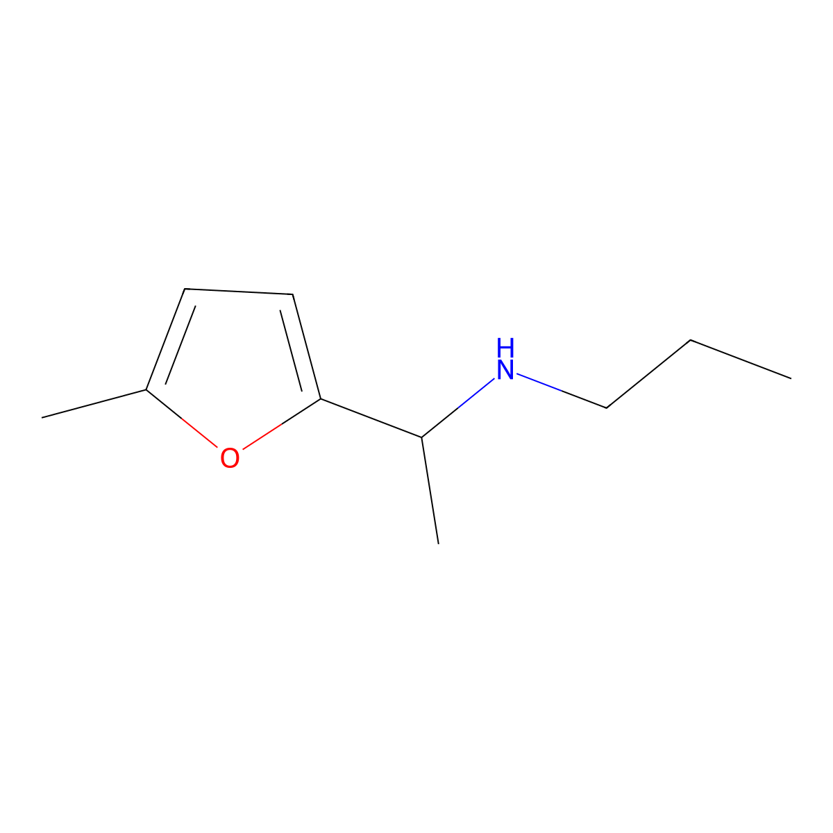 [1-(5-Methylfuran-2-YL)ethyl](propyl)amine molecular structure, CAS 1016708-34-1