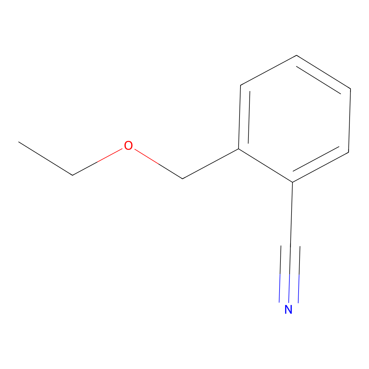 2-(Ethoxymethyl)benzonitrile molecular structure, CAS 1016708-78-3