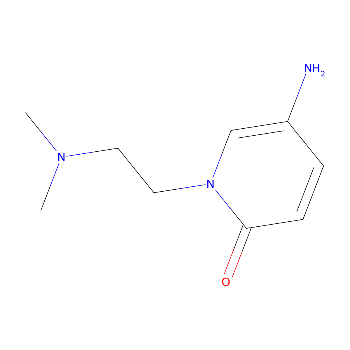 5-Amino-1-(2-(dimethylamino)ethyl)-1,2-dihydropyridin-2-one molecular structure, CAS 1016710-86-3