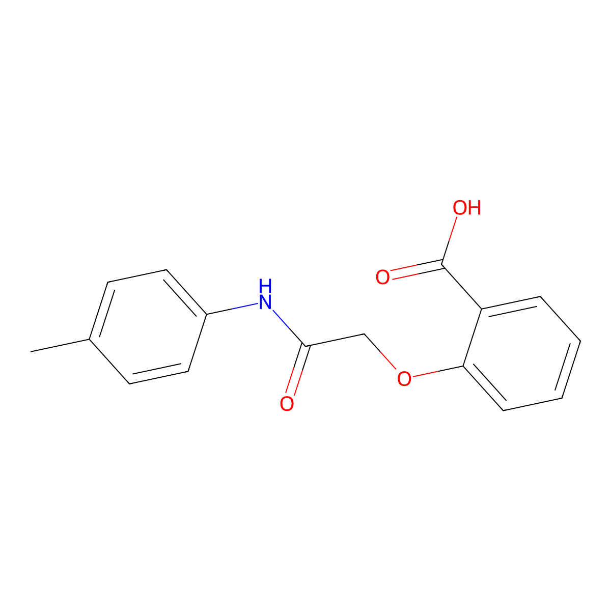 2-(2-Oxo-2-(p-tolylamino)ethoxy)benzoic acid molecular structure, CAS 1016711-92-4
