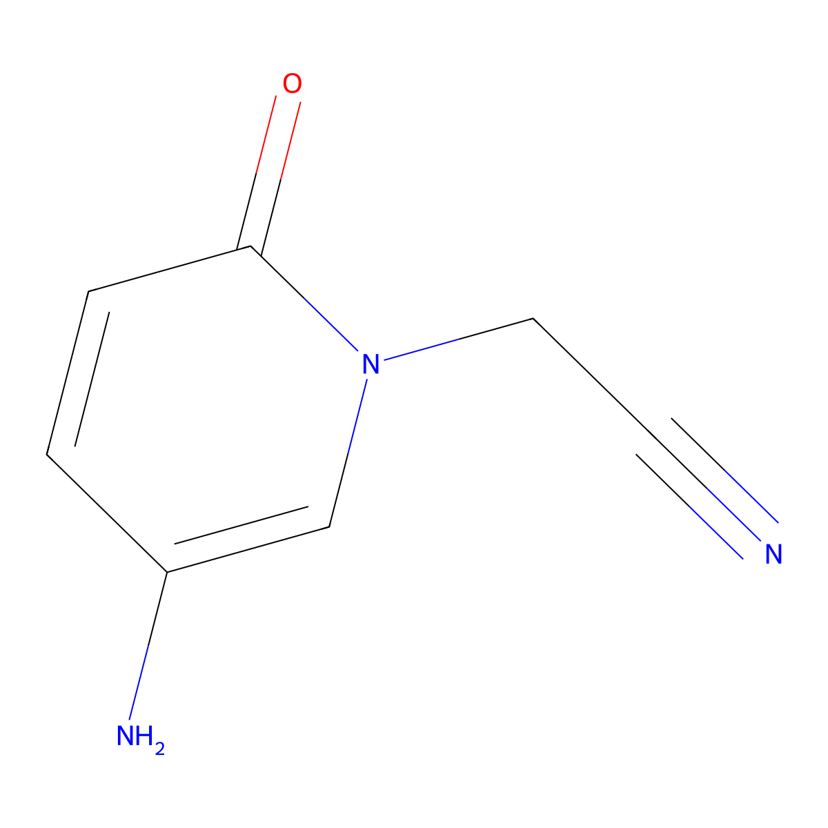 2-(5-Amino-2-oxo-1,2-dihydropyridin-1-yl)acetonitrile molecular structure, CAS 1016712-76-7