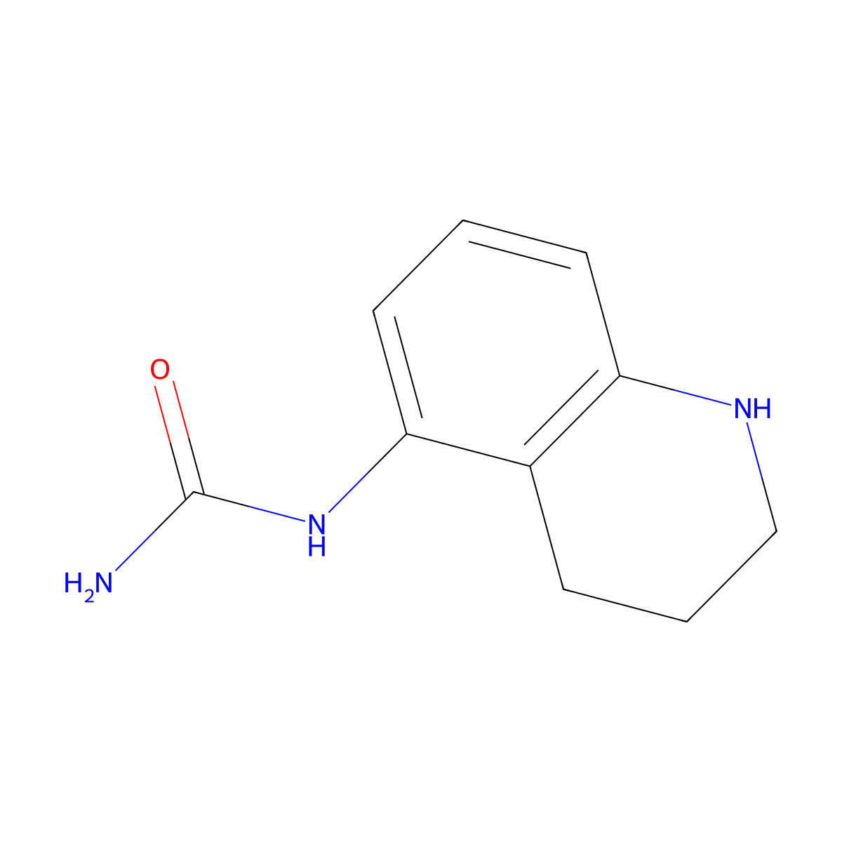 (1,2,3,4-Tetrahydroquinolin-5-yl)urea molecular structure, CAS 1016712-93-8