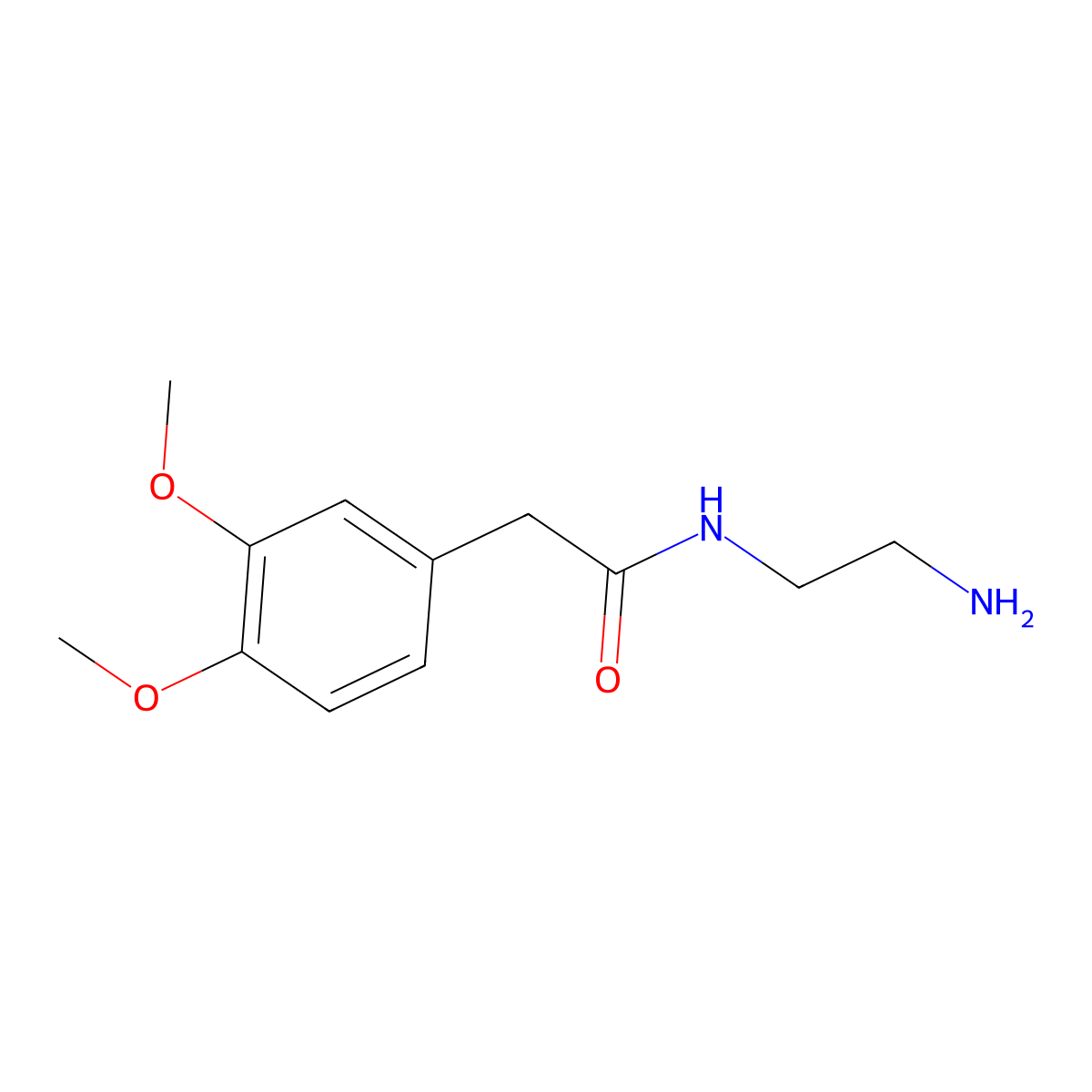 N-(2-Aminoethyl)-2-(3,4-dimethoxyphenyl)acetamide molecular structure, CAS 1016713-15-7