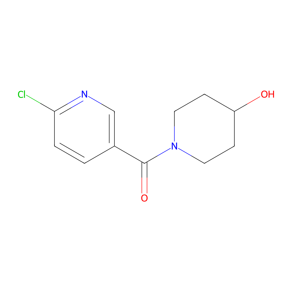 1-(6-Chloropyridine-3-carbonyl)piperidin-4-OL molecular structure, CAS 1016714-02-5