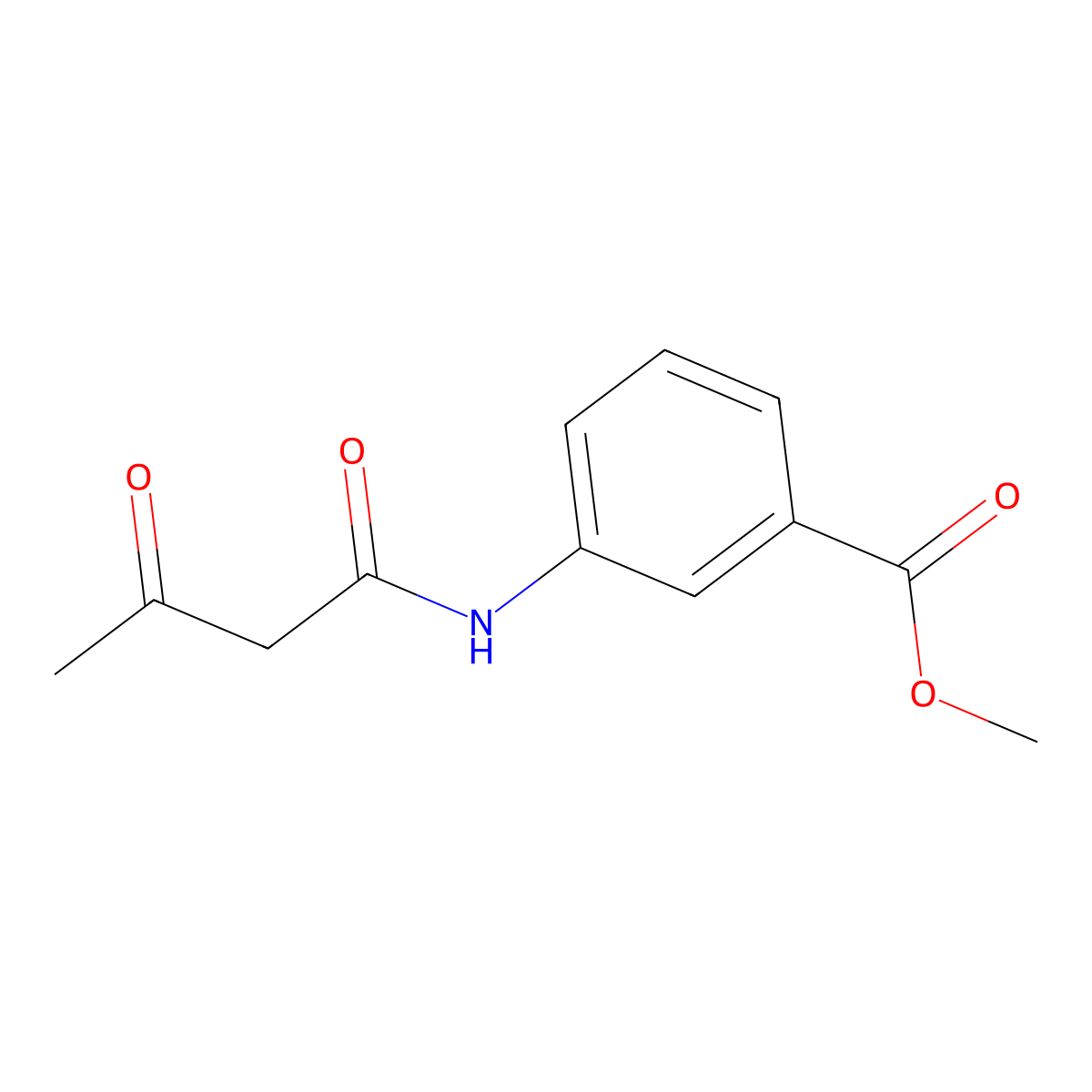 Methyl 3-(3-oxobutanamido)benzoate molecular structure, CAS 1016715-52-8