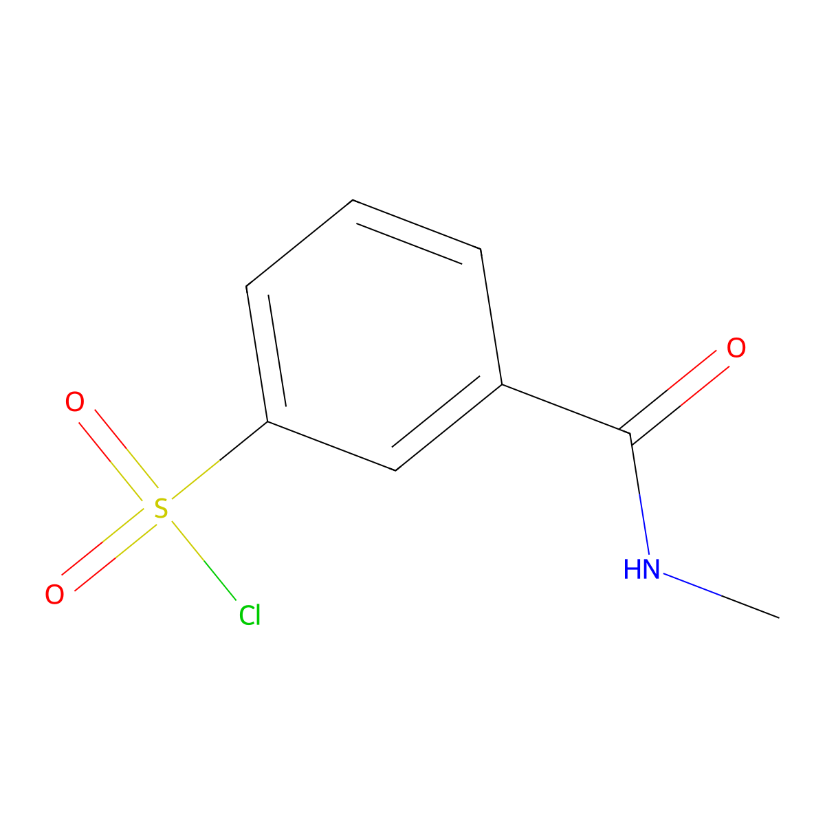 3-(Methylcarbamoyl)benzene-1-sulfonyl chloride molecular structure, CAS 1016715-95-9