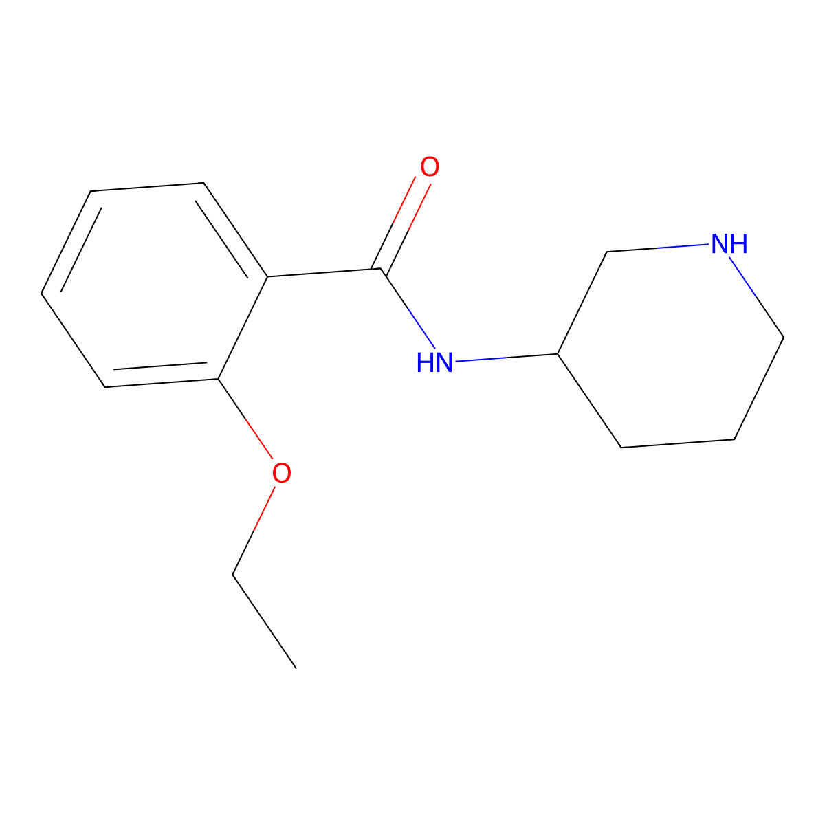 2-Ethoxy-N-(piperidin-3-YL)benzamide molecular structure, CAS 1016718-05-0
