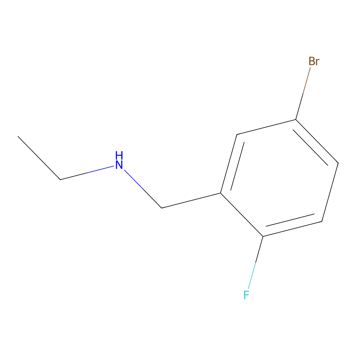 N-(5-Bromo-2-fluorobenzyl)ethanamine molecular structure, CAS 1016718-58-3