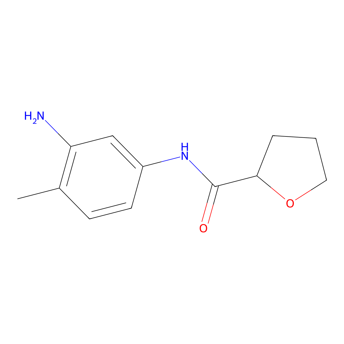 N-(3-Amino-4-methylphenyl)tetrahydro-2-furancarboxamide molecular structure, CAS 1016719-28-0