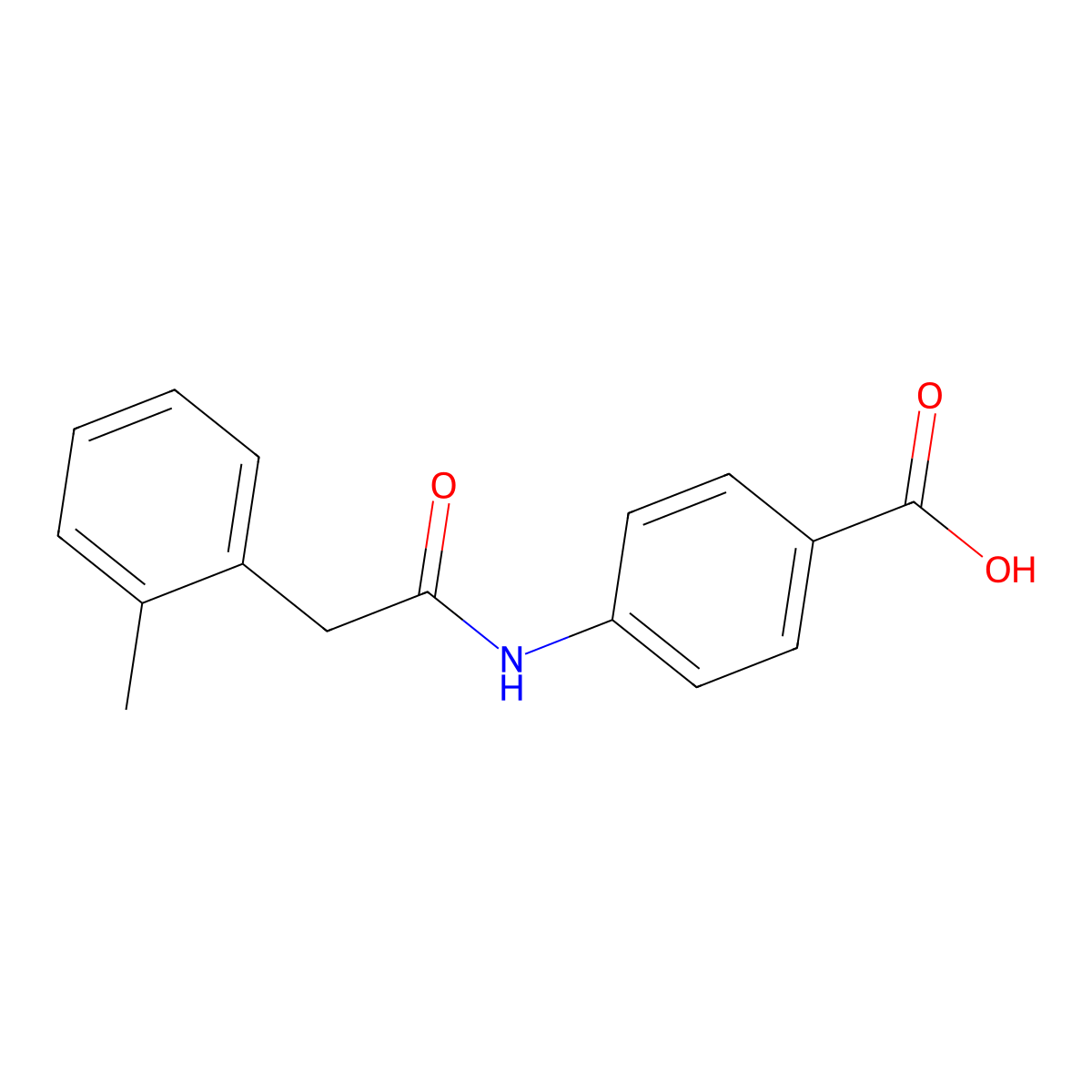 4-[2-(2-Methylphenyl)acetamido]benzoic acid molecular structure, CAS 1016719-29-1