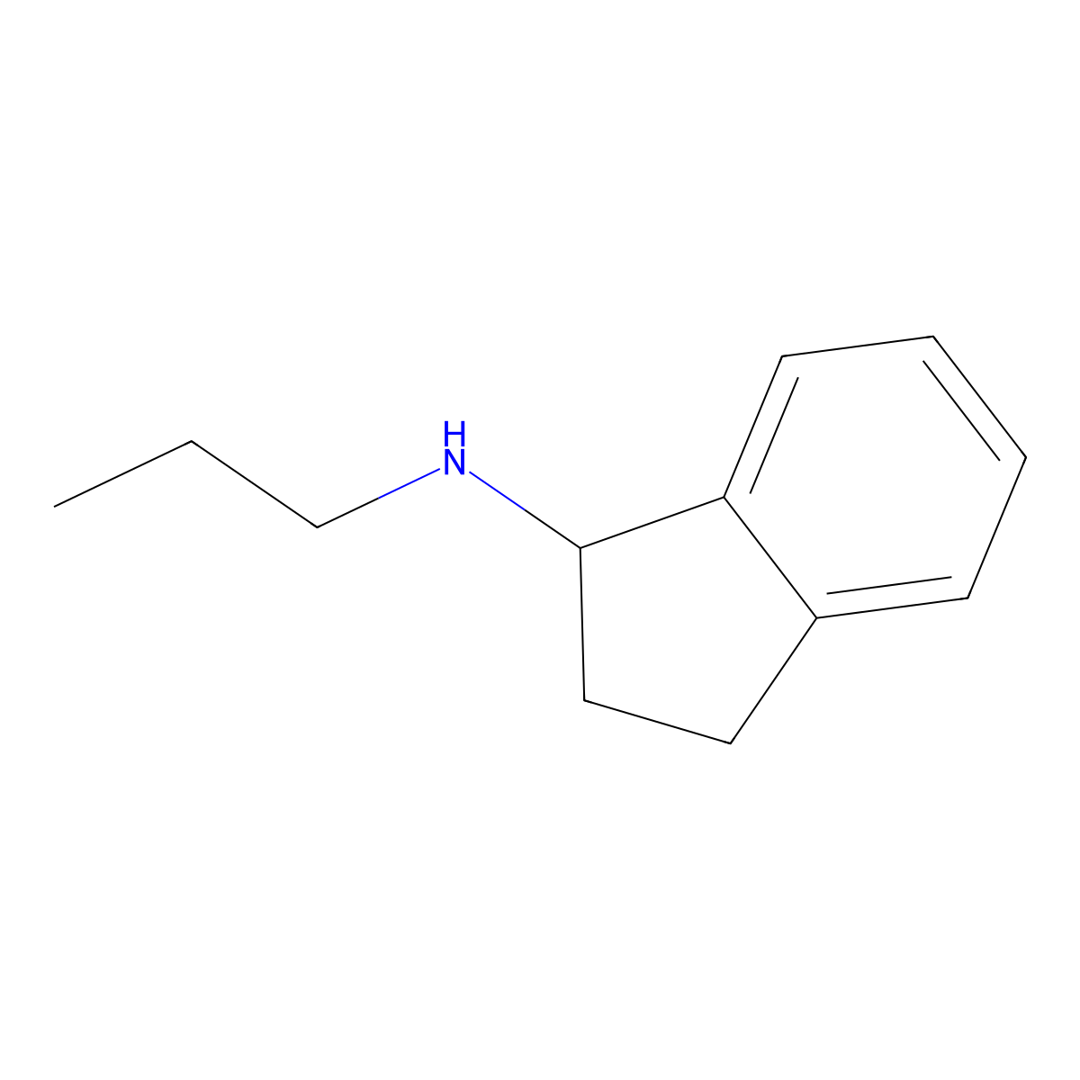 N-propyl-2,3-dihydro-1H-inden-1-amine molecular structure, CAS 1016719-48-4