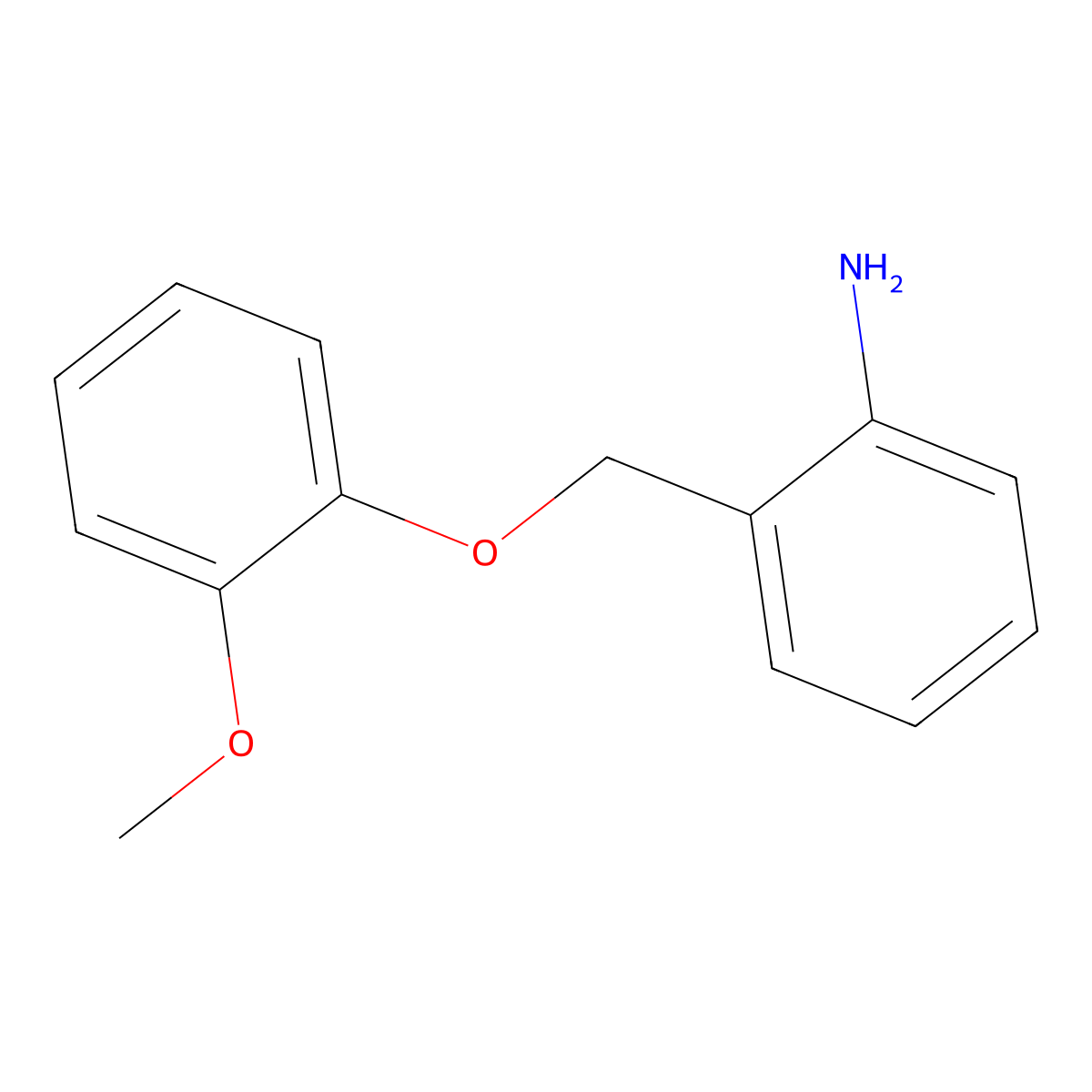 2-(2-Methoxyphenoxymethyl)aniline molecular structure, CAS 1016720-56-1