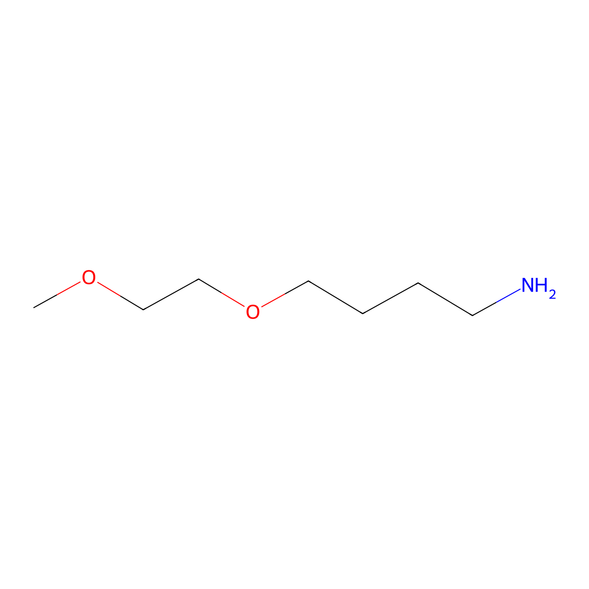 1-(4-Aminobutoxy)-2-methoxyethane molecular structure, CAS 1016723-60-6
