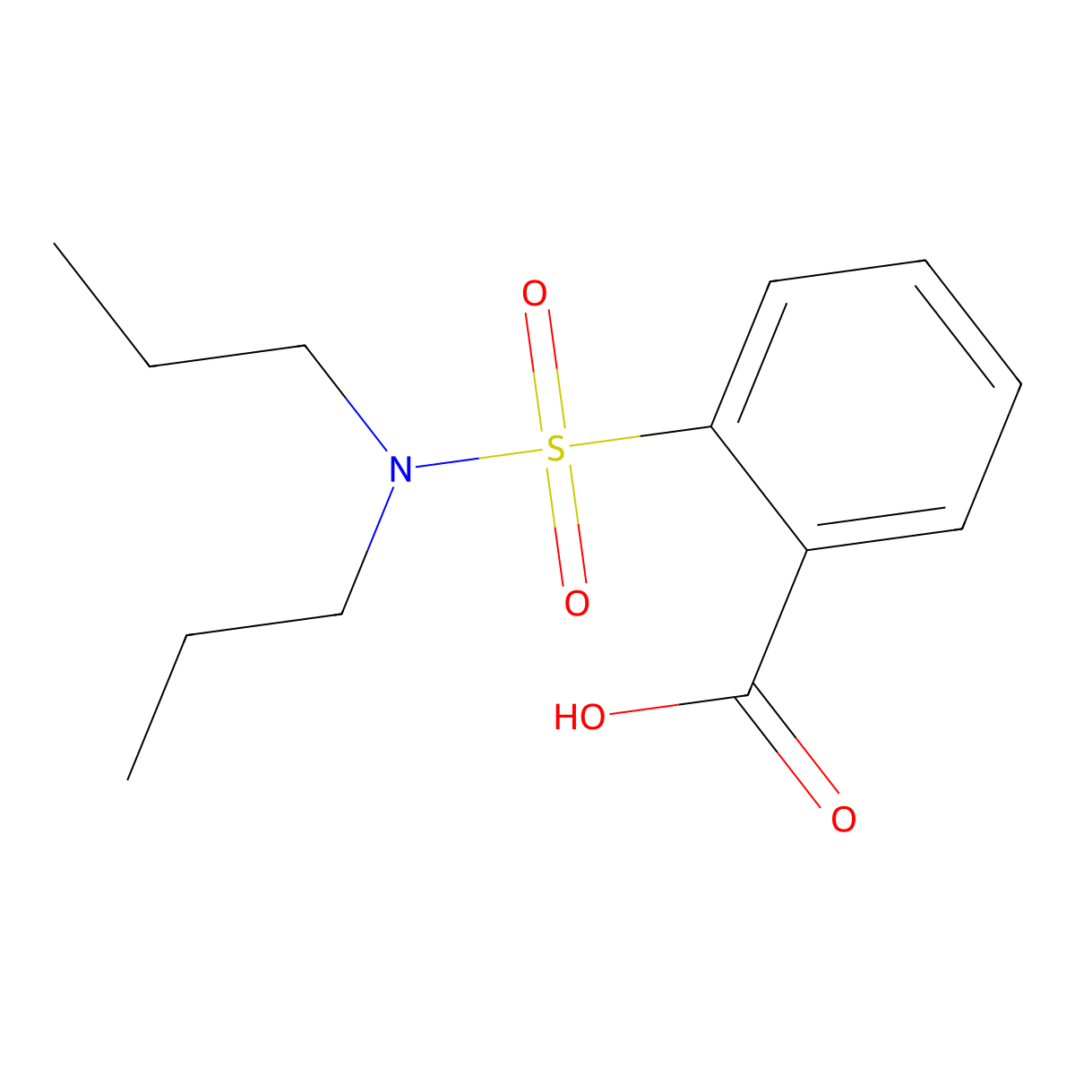 2-(Dipropylsulfamoyl)benzoic acid molecular structure, CAS 1016723-74-2