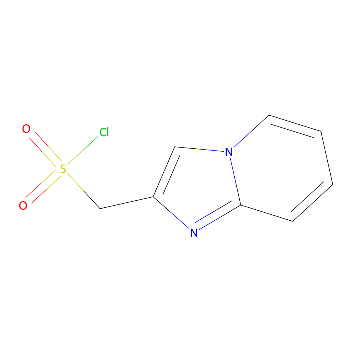 Imidazo[1,2-A]pyridin-2-ylmethanesulfonyl chloride molecular structure, CAS 1016724-48-3