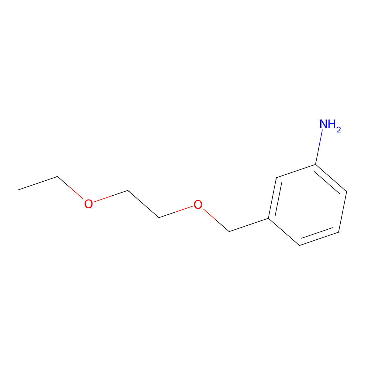 3-((2-Ethoxyethoxy)methyl)aniline molecular structure, CAS 1016724-91-6