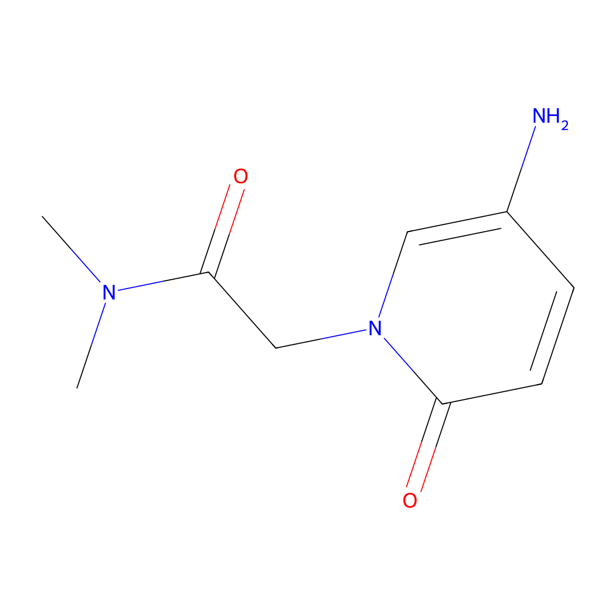 2-(5-Amino-2-oxo-1,2-dihydropyridin-1-YL)-N,N-dimethylacetamide molecular structure, CAS 1016725-58-8