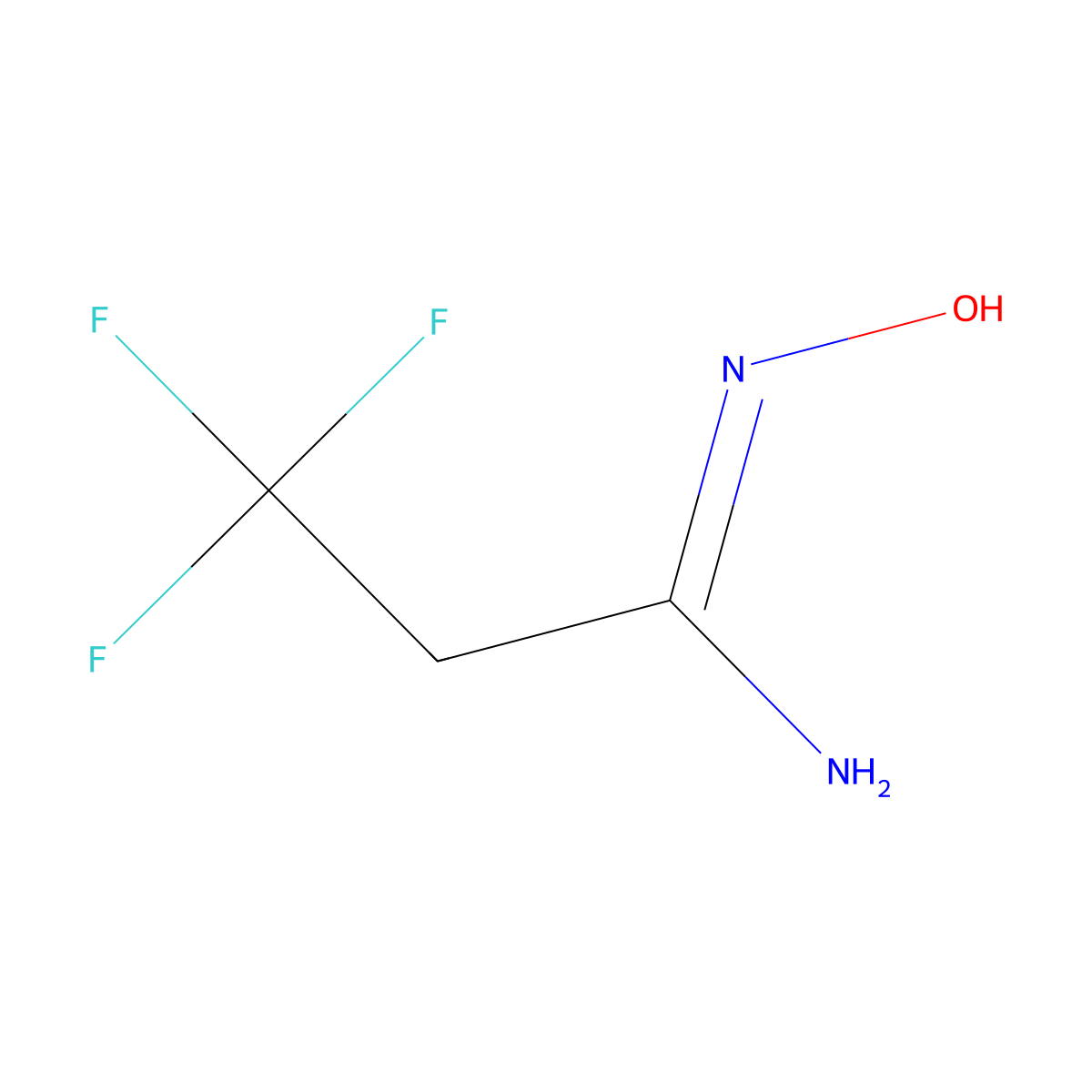 3,3,3-Trifluoro-N'-hydroxypropanimidamide molecular structure, CAS 1016726-53-6