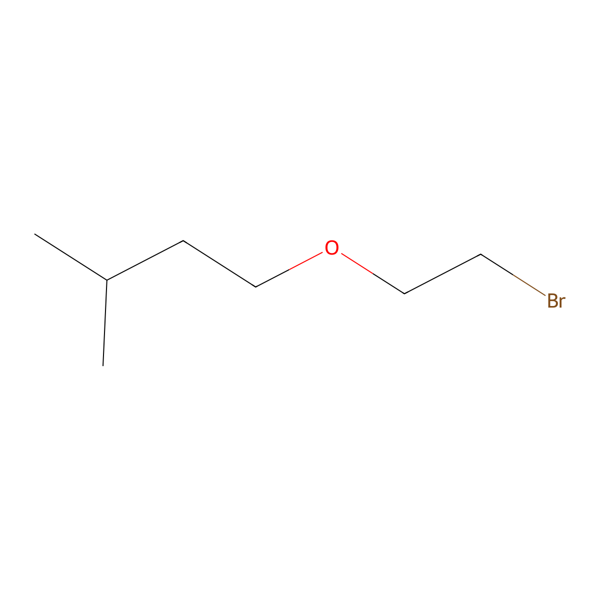 1-(2-Bromoethoxy)-3-methylbutane molecular structure, CAS 1016729-01-3