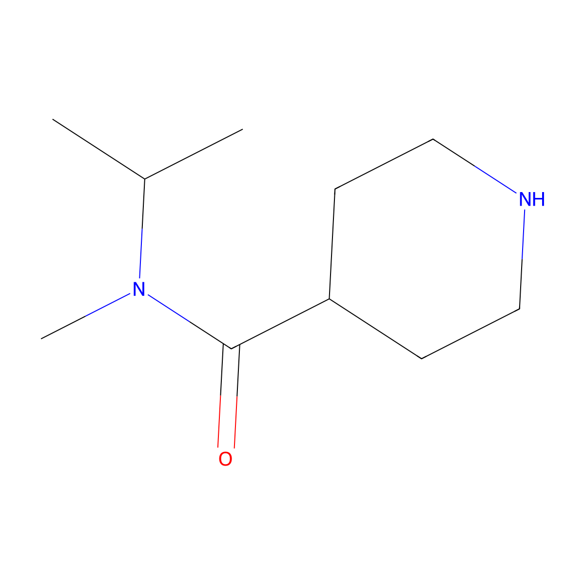 N-Methyl-N-(propan-2-YL)piperidine-4-carboxamide molecular structure, CAS 1016733-32-6