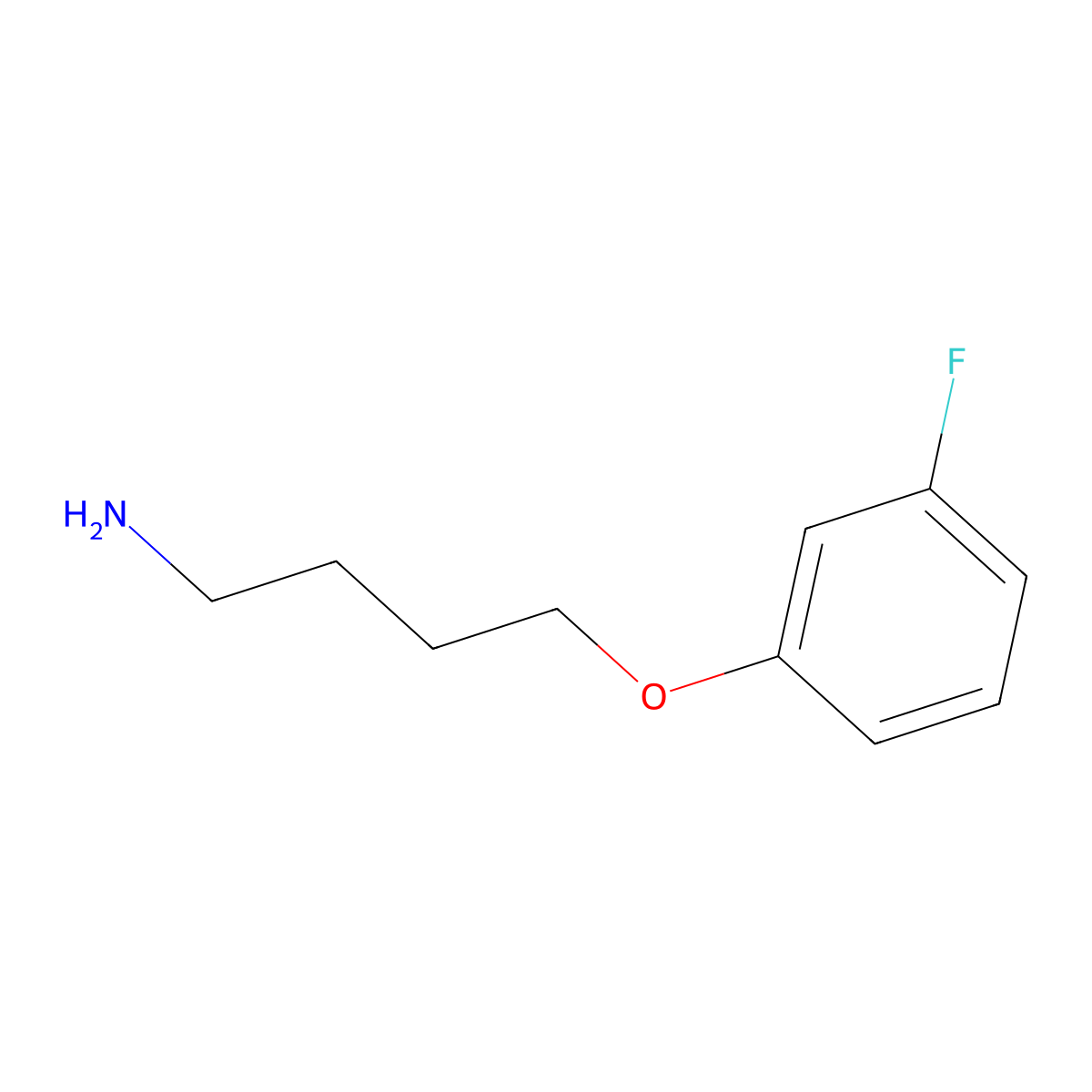 4-(3-Fluorophenoxy)butan-1-amine molecular structure, CAS 1016735-72-0