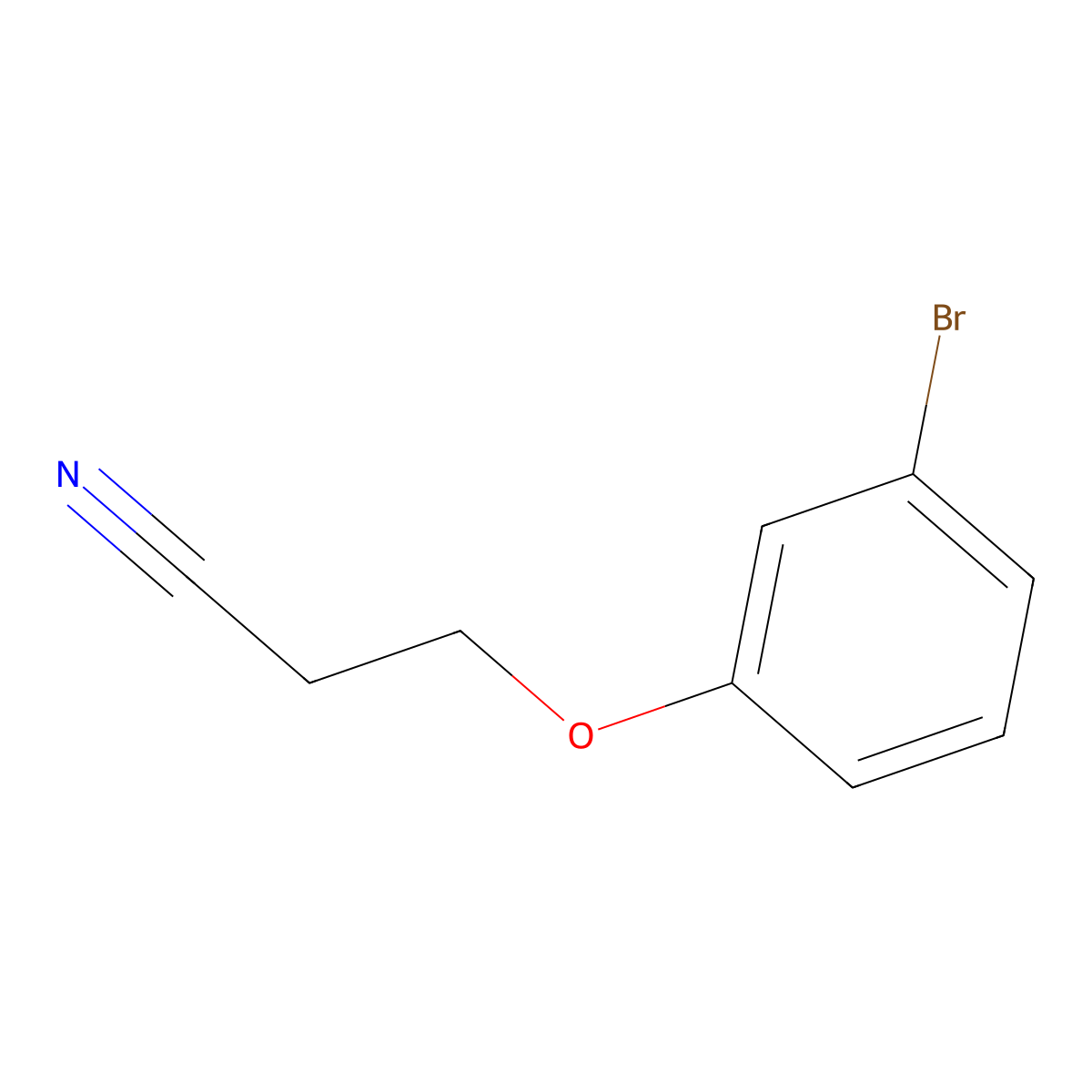 3-(3-Bromophenoxy)propanenitrile molecular structure, CAS 1016736-70-1