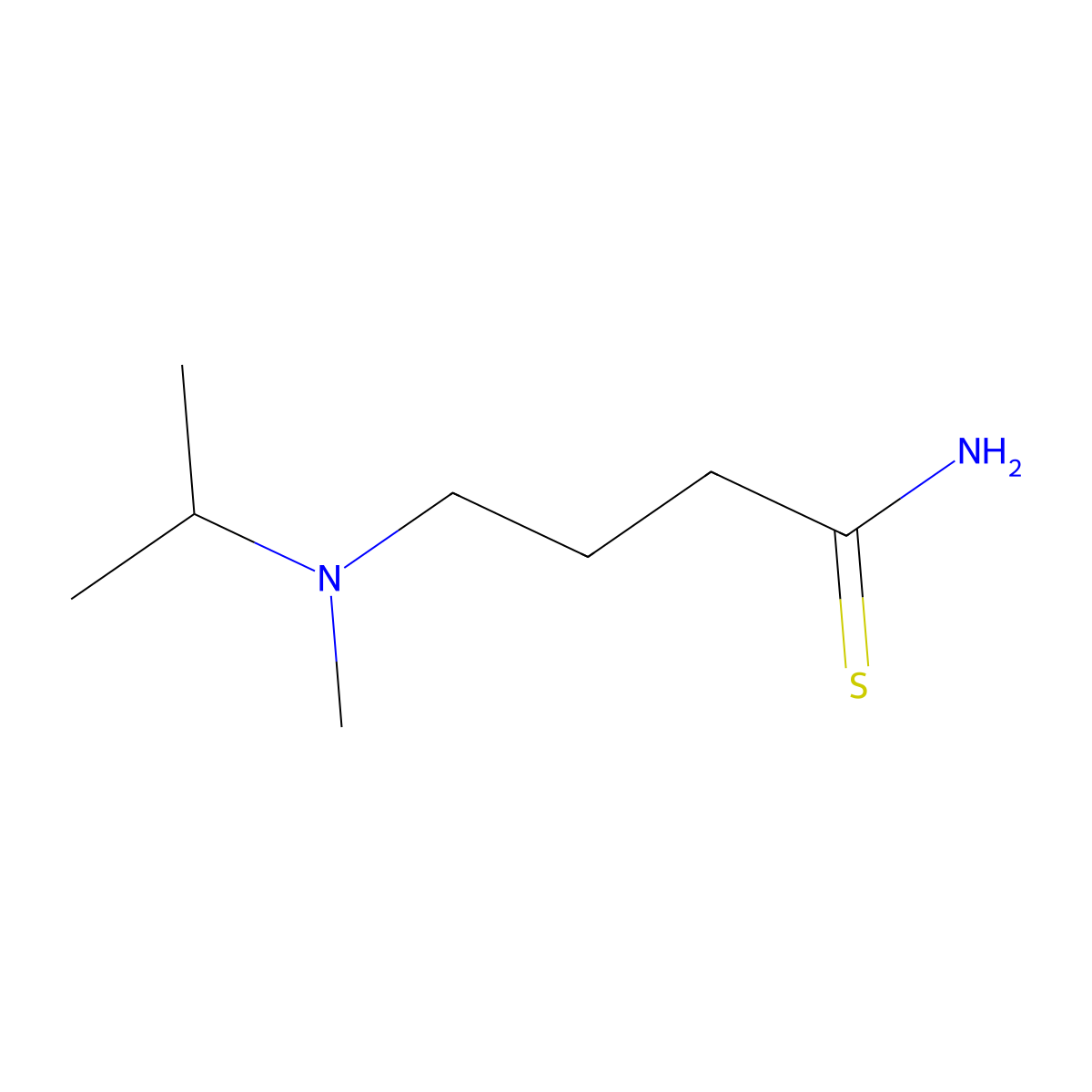 4-[Methyl(propan-2-yl)amino]butanethioamide molecular structure, CAS 1016741-62-0
