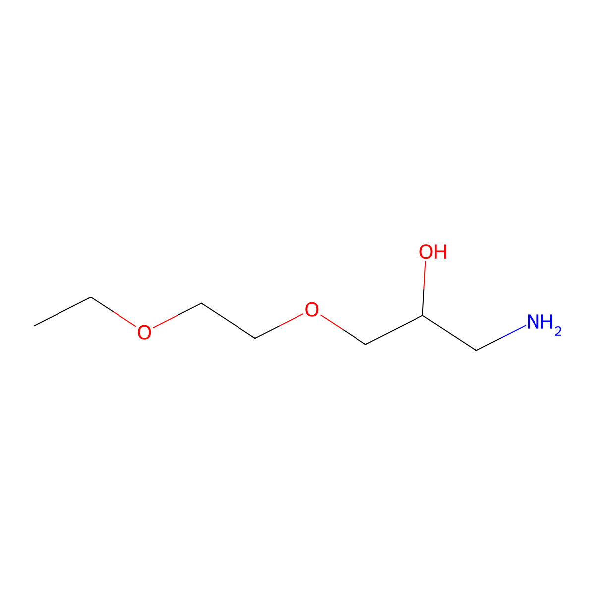 1-Amino-3-(2-ethoxyethoxy)propan-2-OL molecular structure, CAS 1016741-65-3