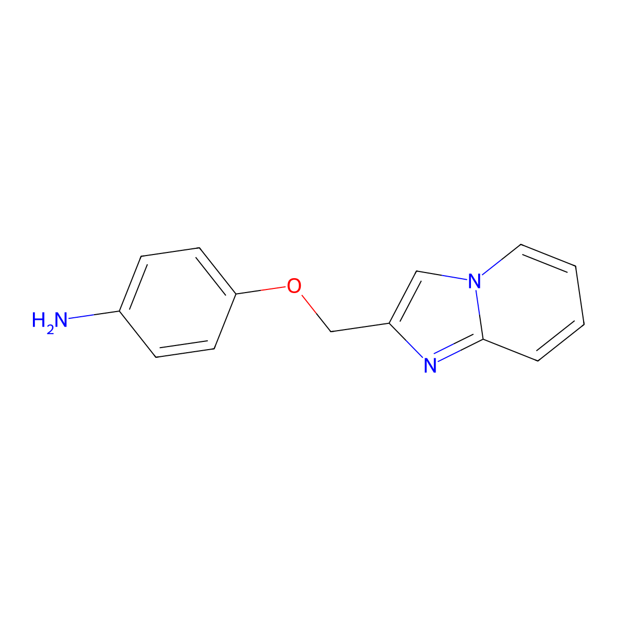 4-{Imidazo[1,2-a]pyridin-2-ylmethoxy}aniline molecular structure, CAS 1016741-75-5