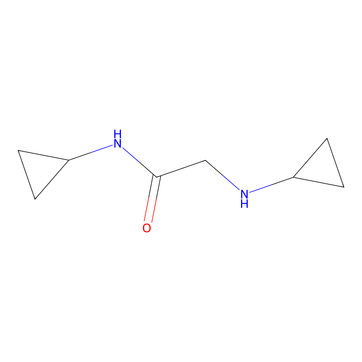 N-cyclopropyl-2-(cyclopropylamino)acetamide molecular structure, CAS 1016742-15-6