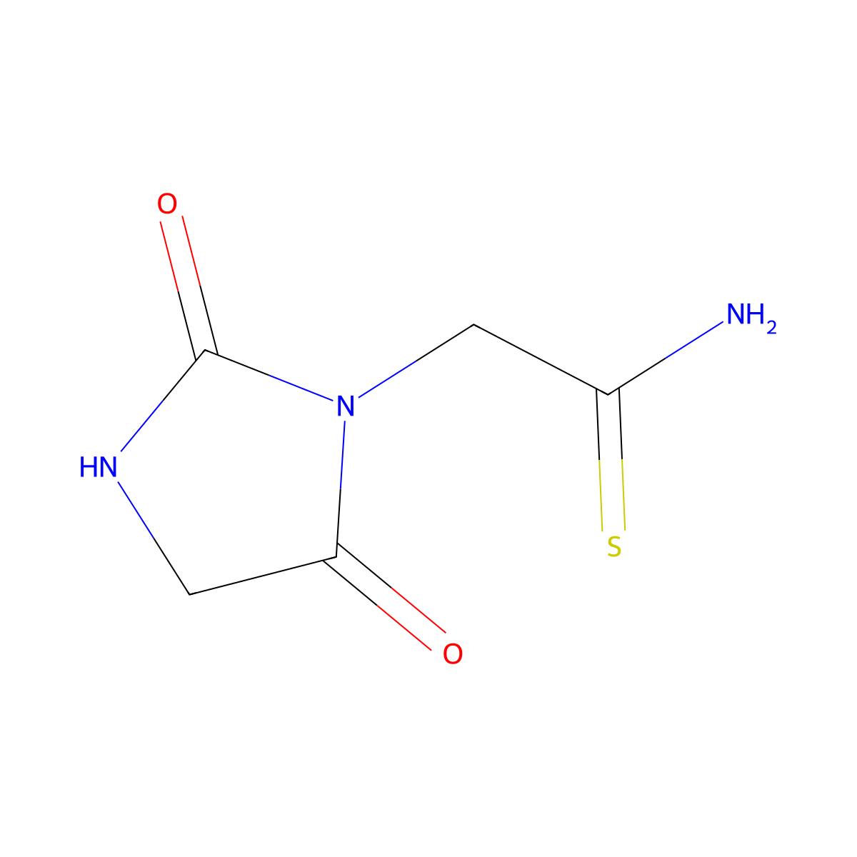 2-(2,5-Dioxoimidazolidin-1-yl)ethanethioamide molecular structure, CAS 1016743-00-2
