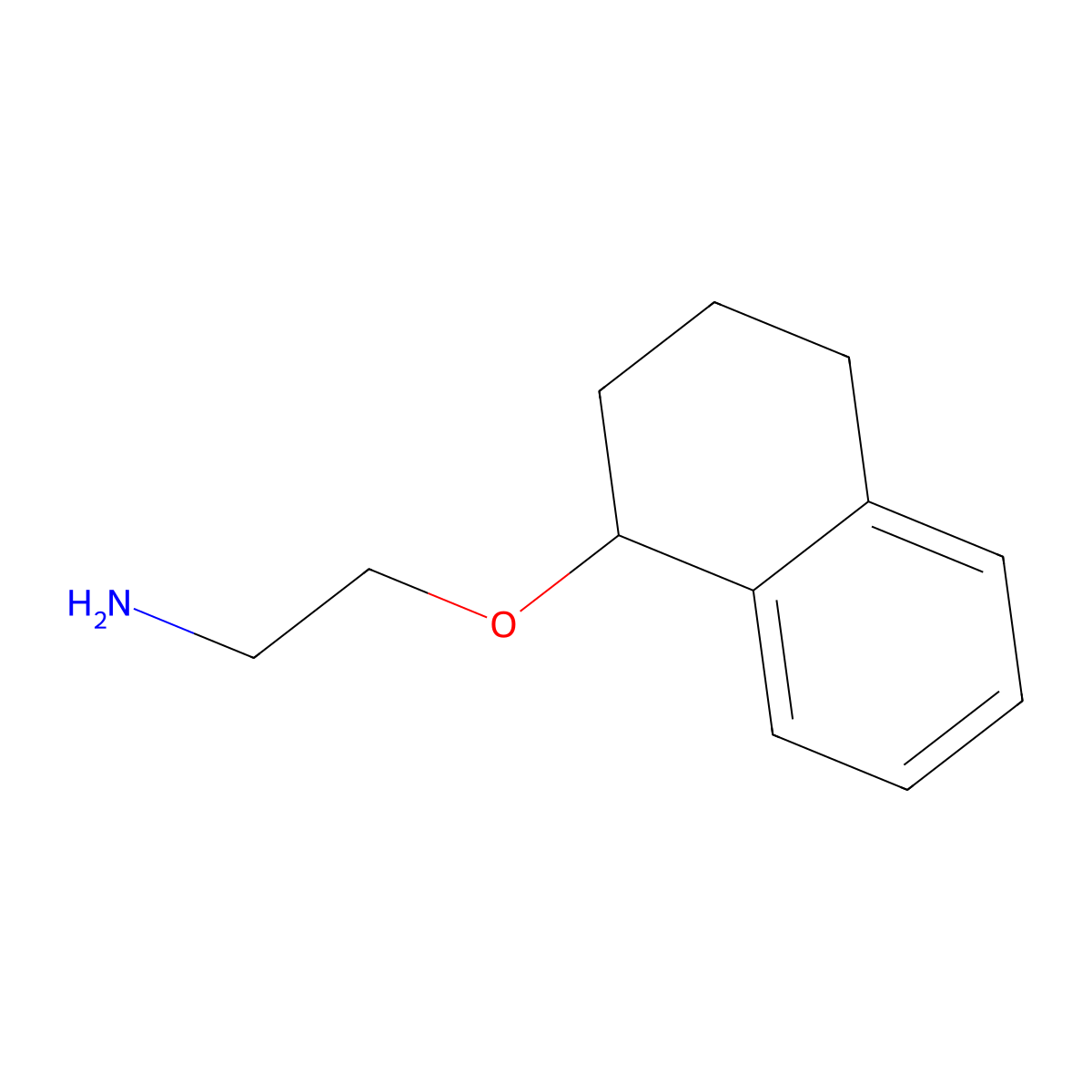 2-(1,2,3,4-Tetrahydronaphthalen-1-yloxy)ethan-1-amine molecular structure, CAS 1016745-62-2