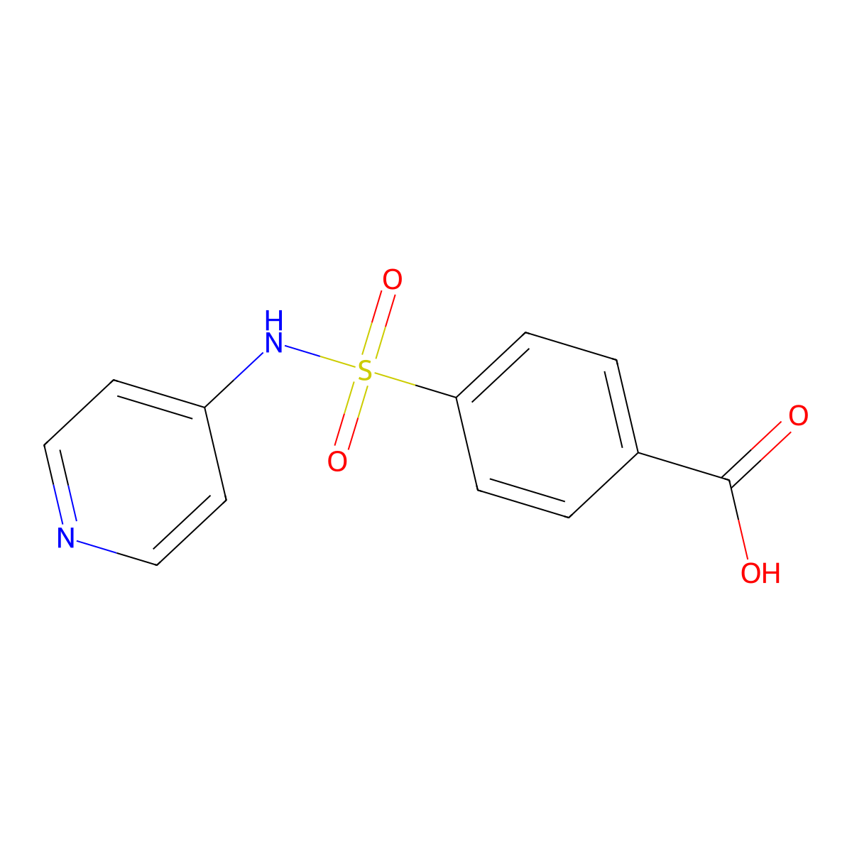 4-[(Pyridin-4-yl)sulfamoyl]benzoic acid molecular structure, CAS 1016747-04-8