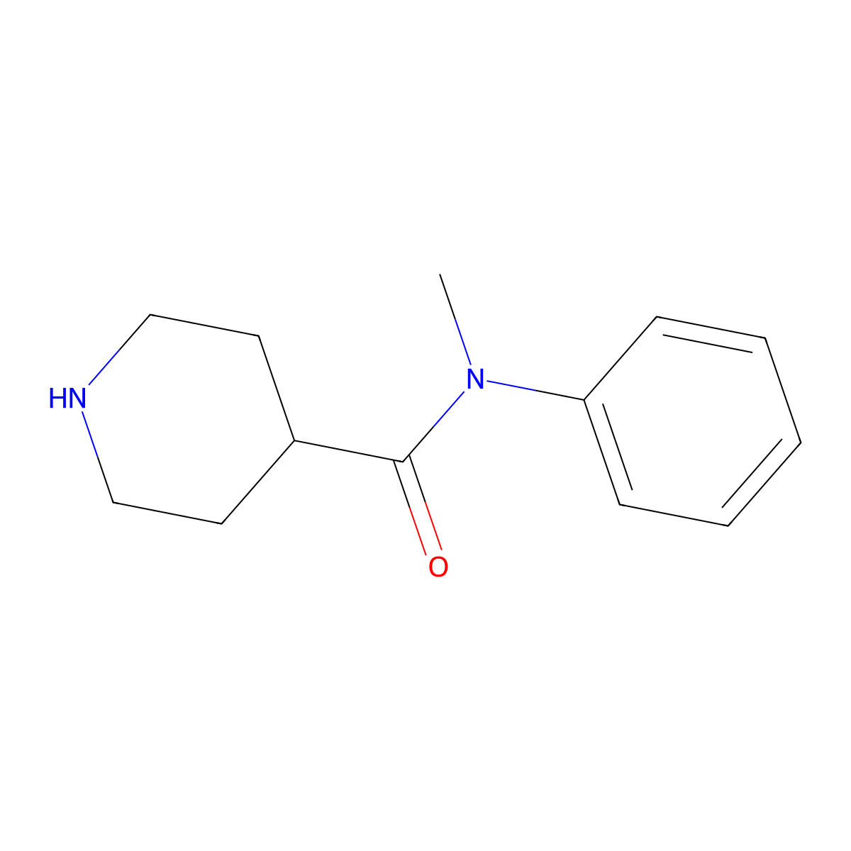 N-Methyl-N-phenylpiperidine-4-carboxamide molecular structure, CAS 1016747-51-5