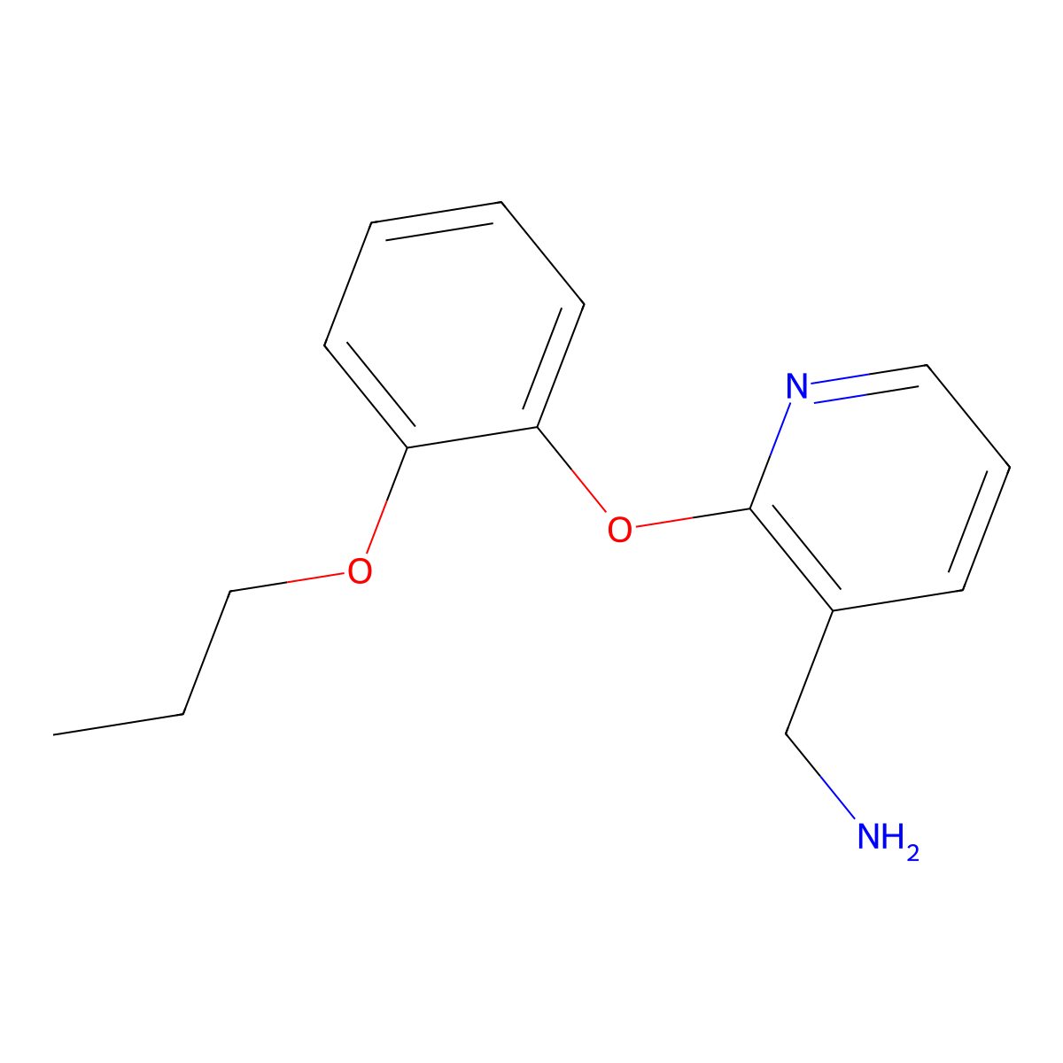 [2-(2-Propoxyphenoxy)pyridin-3-yl]methanamine molecular structure, CAS 1016747-82-2