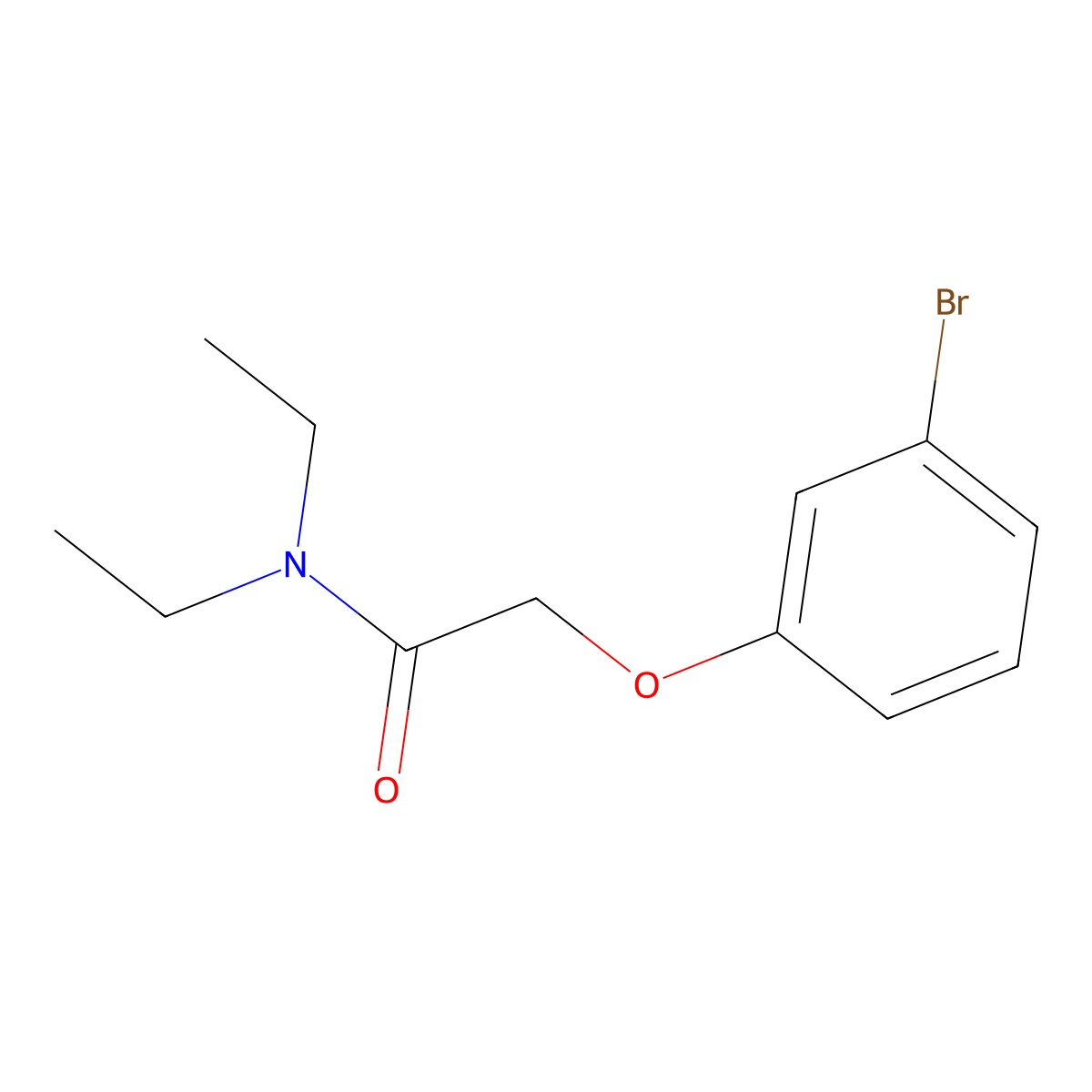 2-(3-bromophenoxy)-N,N-diethylacetamide molecular structure, CAS 1016749-47-5