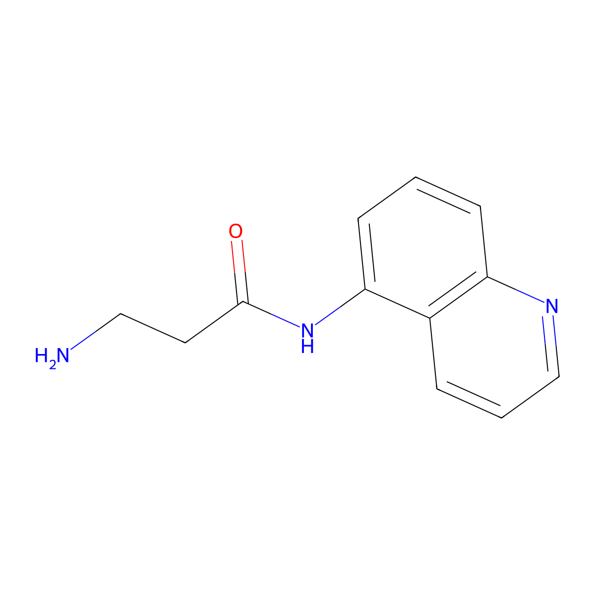 3-Amino-N-(quinolin-5-YL)propanamide molecular structure, CAS 1016750-19-8