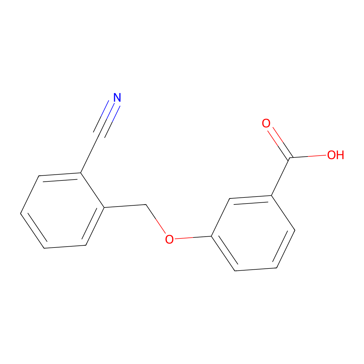 3-[(2-Cyanophenyl)methoxy]benzoic acid molecular structure, CAS 1016750-47-2
